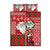 Australian Christmas Quilt Bed Set - Santa Koala Kangaroo and Holiday Cheer