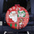 Australian Christmas Spare Tire Cover - Santa Koala Kangaroo and Holiday Cheer