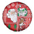 Australian Christmas Spare Tire Cover - Santa Koala Kangaroo and Holiday Cheer