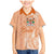 Bula Fiji Family Matching Mermaid Dress and Hawaiian Shirt Tropical Flower and Tapa Pattern Peach Fuzz Color LT03 Son's Shirt Peach Fuzz - Polynesian Pride