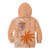 Bula Fiji Kid Hoodie Tropical Flower and Tapa Pattern Peach Fuzz Color LT03 - Polynesian Pride