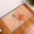 Bula Fiji Rubber Doormat Tropical Flower and Tapa Pattern Peach Fuzz Color LT03 Peach Fuzz - Polynesian Pride