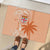 Bula Fiji Rubber Doormat Tropical Flower and Tapa Pattern Peach Fuzz Color LT03 - Polynesian Pride