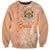 Bula Fiji Sweatshirt Tropical Flower and Tapa Pattern Peach Fuzz Color LT03 Unisex Peach Fuzz - Polynesian Pride