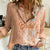 Bula Fiji Women Casual Shirt Tropical Flower and Tapa Pattern Peach Fuzz Color LT03 Female Peach Fuzz - Polynesian Pride