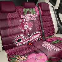 Fiji Adi Cakobau School Back Car Seat Cover Tropical Flower and Tapa Pattern LT03