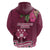 Fiji Adi Cakobau School Hoodie Tropical Flower and Tapa Pattern LT03 - Polynesian Pride