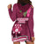 Fiji Adi Cakobau School Hoodie Dress Tropical Flower and Tapa Pattern LT03 - Polynesian Pride