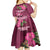 Fiji Adi Cakobau School Kid Short Sleeve Dress Tropical Flower and Tapa Pattern LT03 - Polynesian Pride