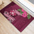 Fiji Adi Cakobau School Rubber Doormat Tropical Flower and Tapa Pattern LT03 - Polynesian Pride