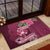 Fiji Adi Cakobau School Rubber Doormat Tropical Flower and Tapa Pattern LT03 - Polynesian Pride