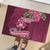 Fiji Adi Cakobau School Rubber Doormat Tropical Flower and Tapa Pattern LT03 - Polynesian Pride