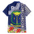 Fiji Natabua High School Hawaiian Shirt Tropical Flower and Tapa Pattern Blue Style LT03 - Polynesian Pride