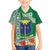 Fiji Natabua High School Family Matching Tank Maxi Dress and Hawaiian Shirt Tropical Flower and Tapa Pattern Green Style LT03 Son's Shirt Green - Polynesian Pride