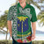 Fiji Natabua High School Hawaiian Shirt Tropical Flower and Tapa Pattern Green Style LT03 - Polynesian Pride