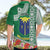 Fiji Natabua High School Hawaiian Shirt Tropical Flower and Tapa Pattern Green Style LT03 - Polynesian Pride