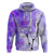 Hawaiian Cocktail Valentine Day Hoodie Hibiscus Kakau Pattern Purple Version LT03 Pullover Hoodie Purple - Polynesian Pride