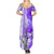 Hawaiian Cocktail Valentine Day Summer Maxi Dress Hibiscus Kakau Pattern Purple Version LT03 - Polynesian Pride