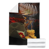 Slouch Hat and Biscuits ANZAC Blanket with Soldier Silver Fern LT03 - Polynesian Pride