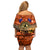 The Rising Sun Badge ANZAC Family Matching Off Shoulder Short Dress and Hawaiian Shirt Last Post Field of Poppy Starry Night Style LT03 - Polynesian Pride