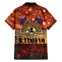 The Rising Sun Badge ANZAC Family Matching Summer Maxi Dress and Hawaiian Shirt Last Post Field of Poppy Starry Night Style LT03 - Polynesian Pride