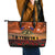 The Rising Sun Badge ANZAC Leather Tote Bag Last Post Field of Poppy Starry Night Style LT03 - Polynesian Pride