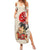 Personalised Pan-Pacific Festival Summer Maxi Dress Japanese Samurai with Hawaiian Pattern