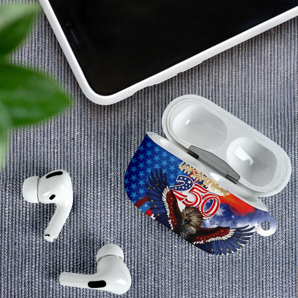 Philippines and United States Semiquincentennial AirPods Case Eagle and National Flag Style