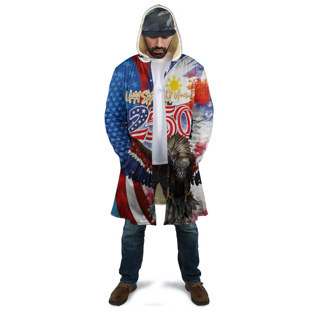 Philippines and United States Semiquincentennial Cloak Eagle and National Flag Style