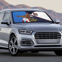 American Samoa and United States Semiquincentennial Auto Sun Shade Bald Eagle with National Flag Style