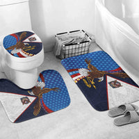 American Samoa and United States Semiquincentennial Bathroom Set Bald Eagle with National Flag Style