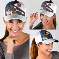 American Samoa and United States Semiquincentennial Classic Cap Bald Eagle with National Flag Style