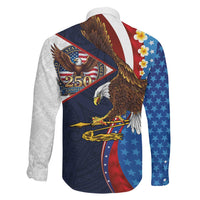 American Samoa and United States Semiquincentennial Family Matching Mermaid Dress and Hawaiian Shirt Bald Eagle with National Flag Style LT03 - Polynesian Pride