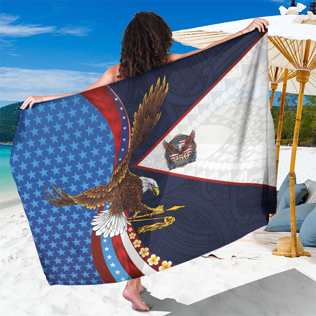 American Samoa and United States Semiquincentennial Sarong Bald Eagle with National Flag Style