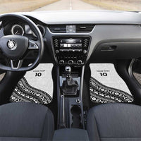 Custom Fijian Rugby Car Mats Tapa Pattern and Palm Tree Tribal