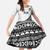 Custom Fijian Rugby Family Matching Puletasi and Hawaiian Shirt Tapa Pattern and Palm Tree Tribal
