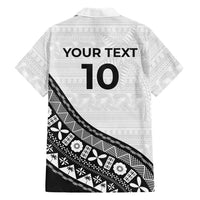 Custom Fijian Rugby Family Matching Puletasi and Hawaiian Shirt Tapa Pattern and Palm Tree Tribal