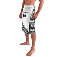 Custom Fijian Rugby Lavalava Tapa Pattern and Palm Tree Tribal