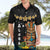 Hawaii Plumeria Lei Hawaiian Shirt Tiki and Kakau Pattern Black Color