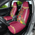 Hawaii Plumeria Lei Car Seat Cover Tiki and Kakau Pattern Pink Color