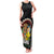Aloha Hawaii Family Matching Tank Maxi Dress and Hawaiian Shirt Kanaka Maoli with Polynesian Spiral Plumeria