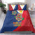 Philippines MassKara Bedding Set Filipino Carnival Mask and Polynesian Pattern