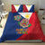 Philippines MassKara Bedding Set Filipino Carnival Mask and Polynesian Pattern