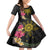 Hawaii and Philippines Together Family Matching Tank Maxi Dress and Hawaiian Shirt Hibiscus Flower and Sun Badge Polynesian Pattern Coloful