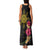 Hawaii and Philippines Together Family Matching Tank Maxi Dress and Hawaiian Shirt Hibiscus Flower and Sun Badge Polynesian Pattern Coloful