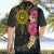 Hawaii and Philippines Together Hawaiian Shirt Hibiscus Flower and Sun Badge Polynesian Pattern Coloful