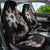 Tropical Hawaii and Philippines Car Seat Cover Kanaka Maoli and Sun Badge Batok Tattoo Grayscale