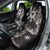 Tropical Hawaii and Philippines Car Seat Cover Kanaka Maoli and Sun Badge Batok Tattoo Grayscale