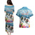 New Zealand Merry Christmas Couples Matching Puletasi and Hawaiian Shirt Kiwi Birds Snow Boarding-Vibrant Tropical Flower - Polynesian Pride