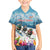 New Zealand Merry Christmas Family Matching Summer Maxi Dress and Hawaiian Shirt Kiwi Birds Snow Boarding-Vibrant Tropical Flower - Polynesian Pride